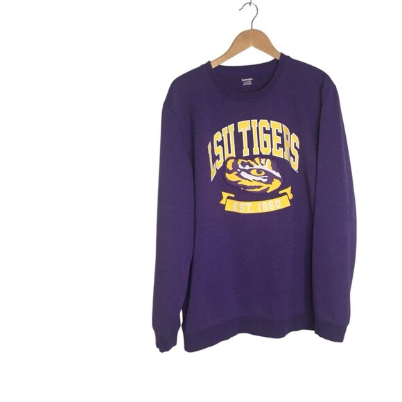 LSU Tigers Pullover Crewneck Sweatshirt Captivating Apparel Women  2XL - Picture 1 of 8